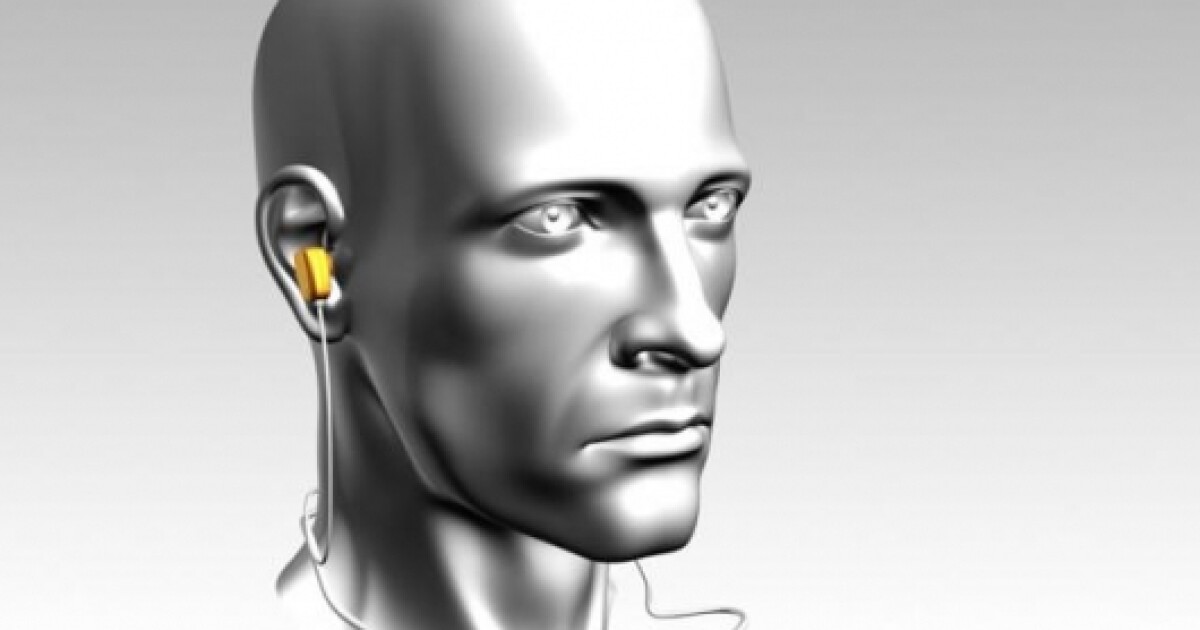 Sensear letting you clearly hear speech in a noisy workplace.
