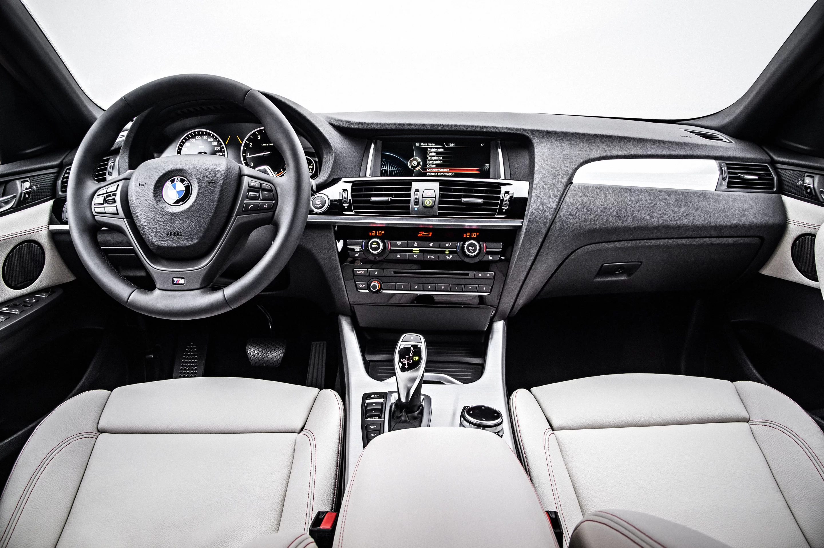 The BMW X4's interior comes nicely tricked out