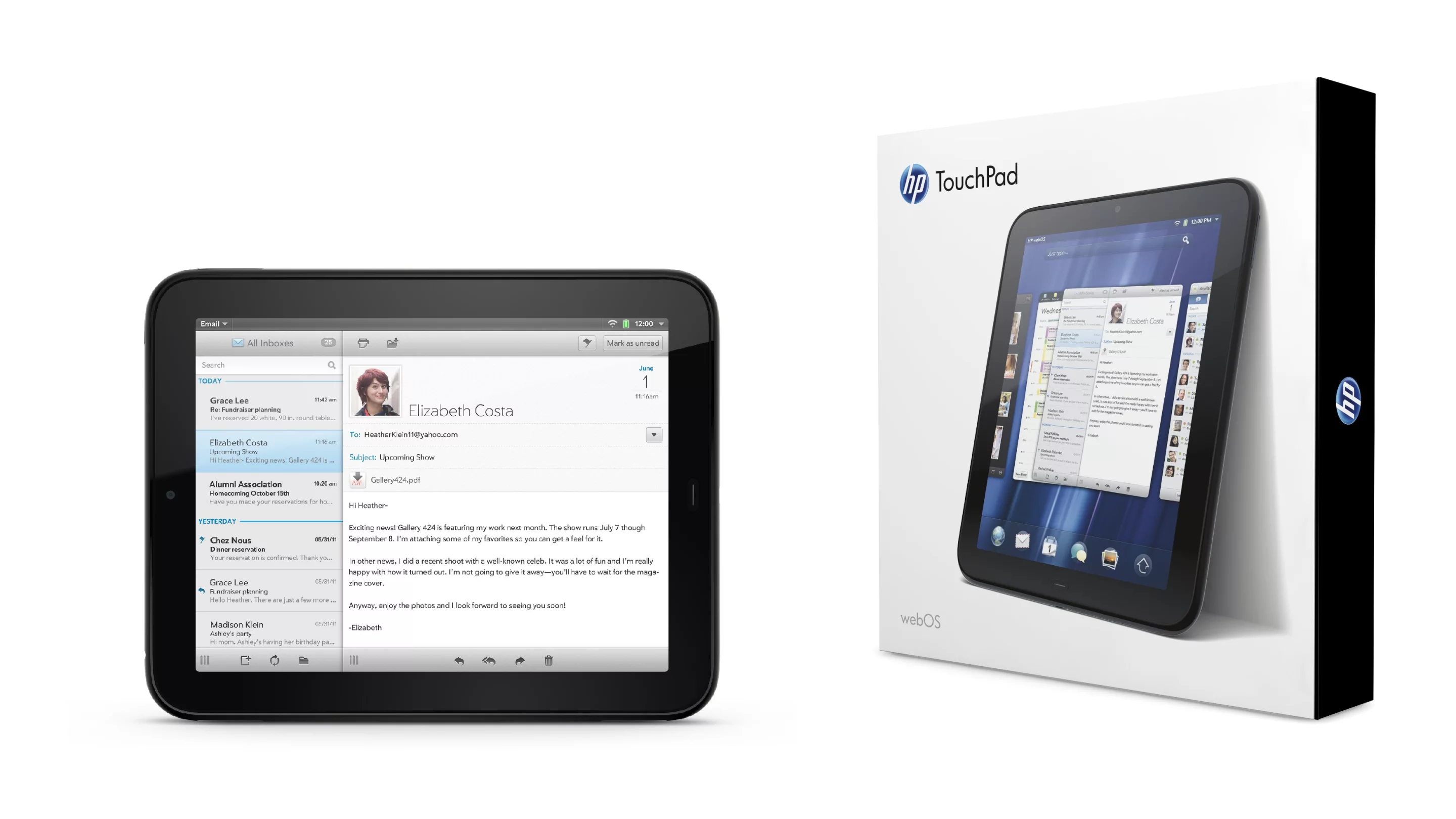 HP has announced that its new HP TouchPad 4G webOS tablet is to launch exclusively on AT&T's Mobile Broadband Network