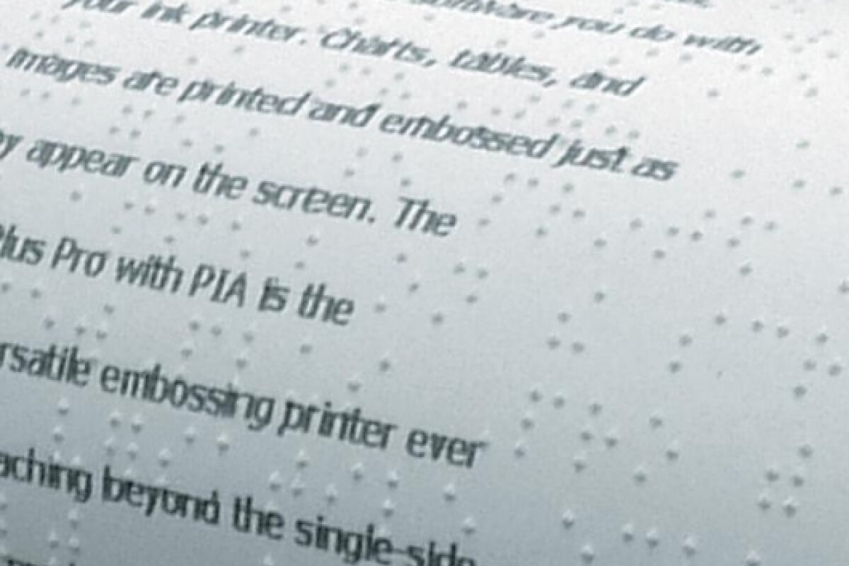 Ingenious solution adds printed text to Braille and tactile graphic ...