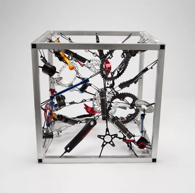 "Zoob Cube" by Richard Taylor is one of the works up for auction in the SRAM pART PROJECT