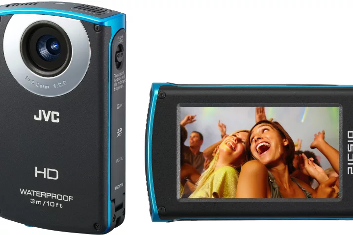 JVC's new Picsio GC-WP10 is IPX8 certified waterproof and records up to 1080p high def video at 30fps