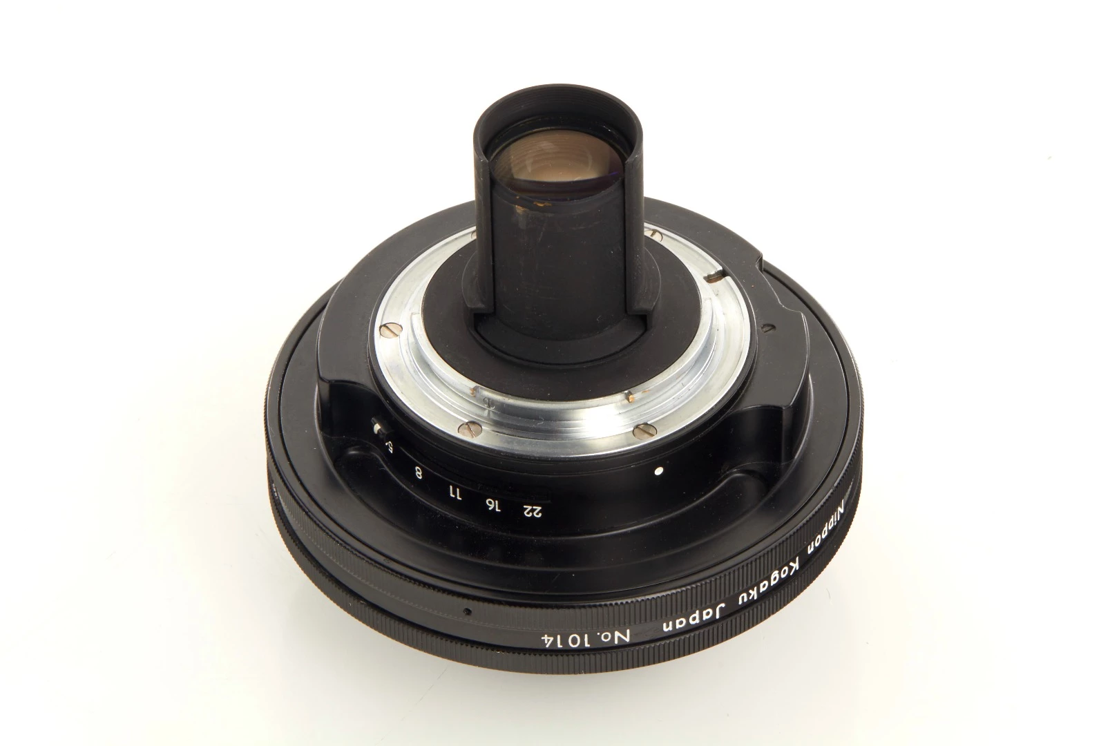 The Nikon Fisheye Nikkor F5.6 6.2-mm SAP is said to be one of the world’s rarest camera lenses