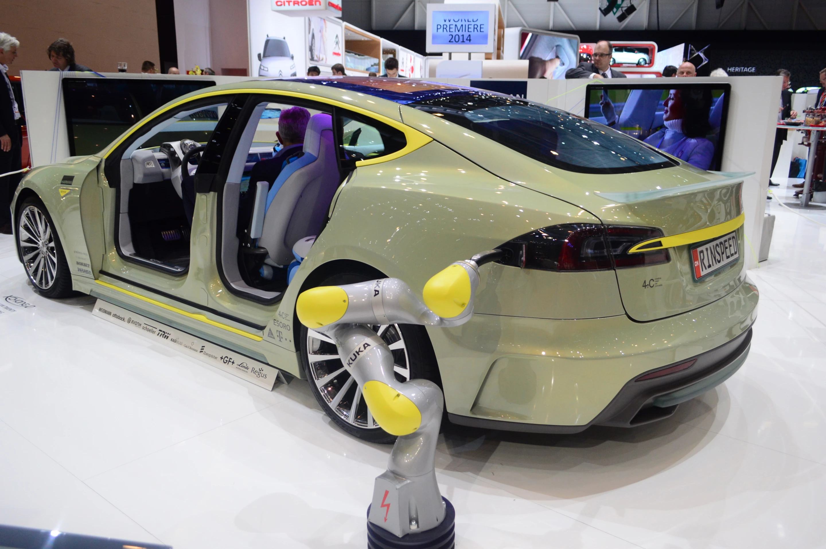 The Rinspeed XchangE at the 2014 Geneva Motor Show