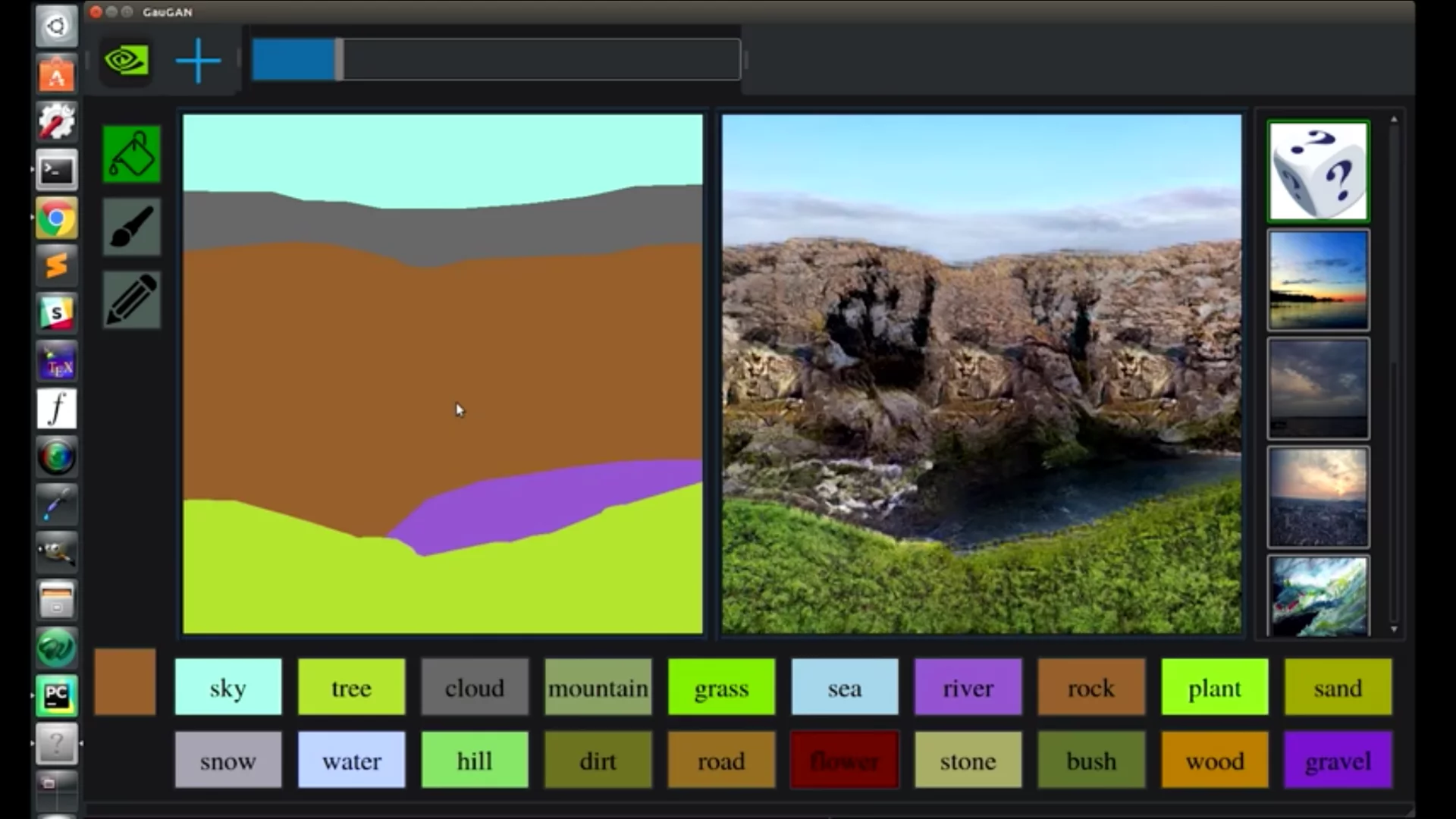 Let's change this from a rocky canyon...