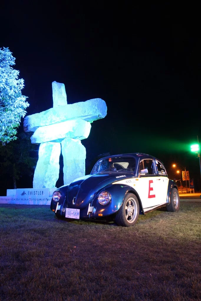 The E-Beetle near its Vancouver starting point