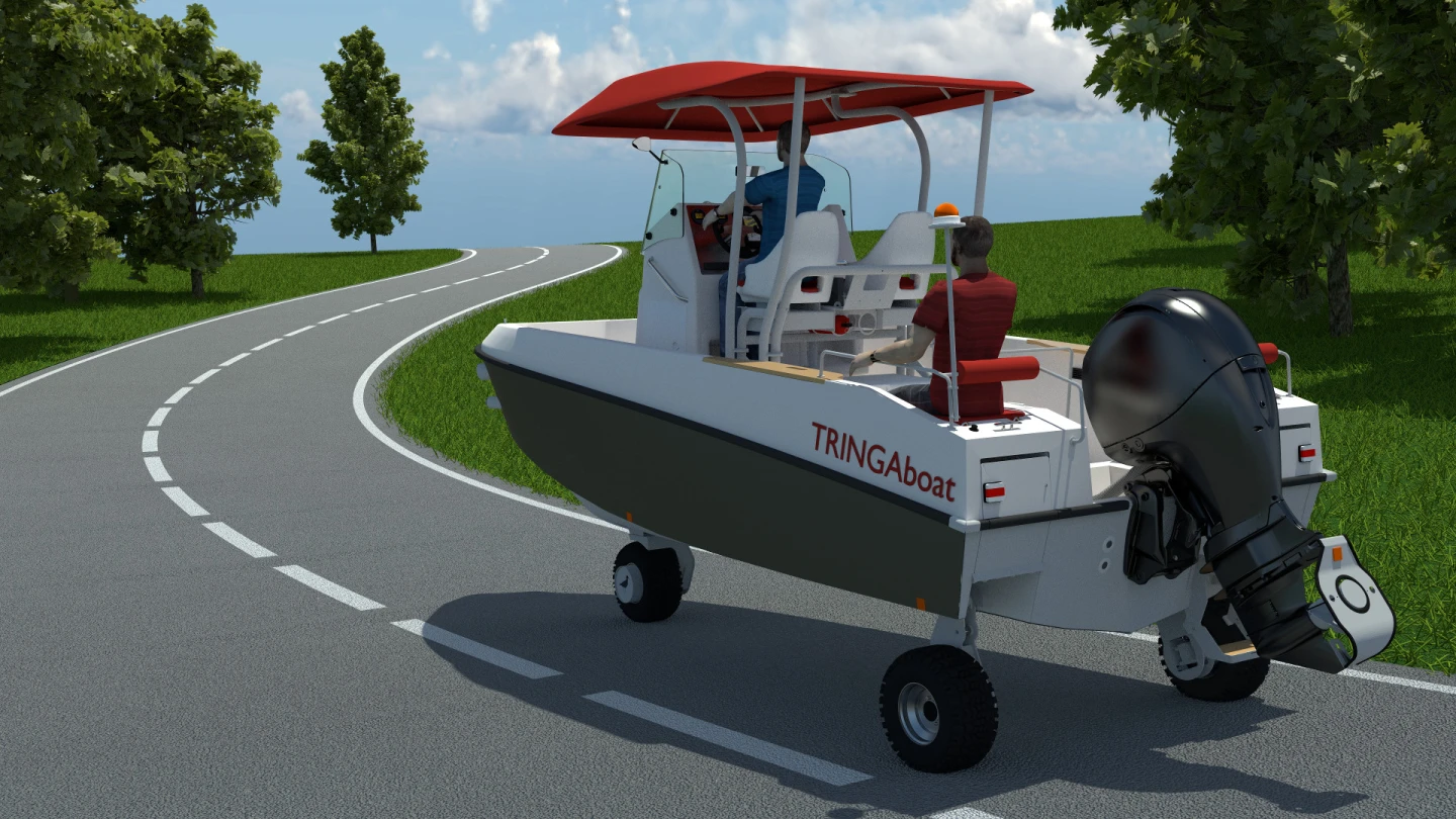 On the street, the Tringa will be able to drive up to 10 mph, so it's really limited to rolling through coastal neighborhoods to the water