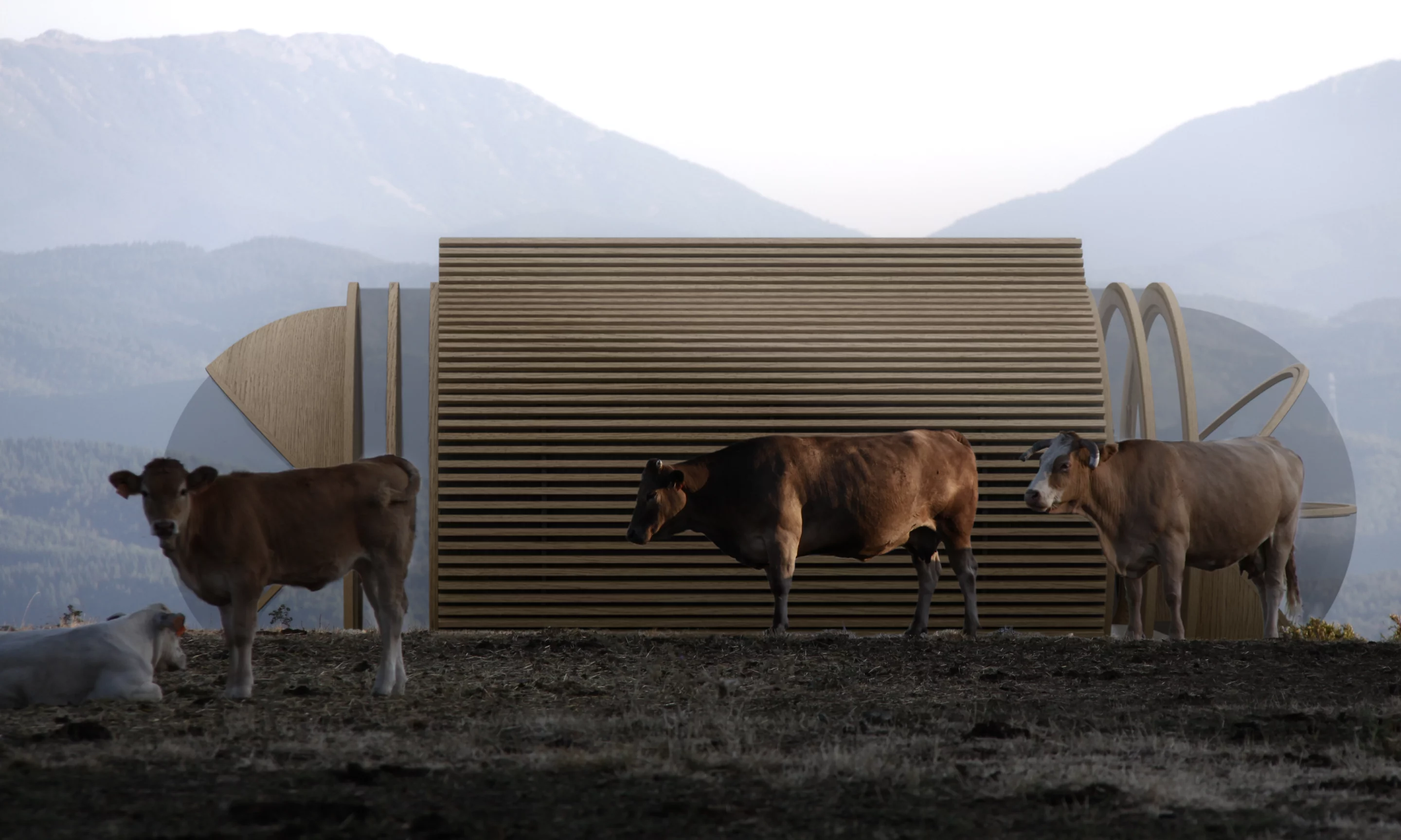 Spanish architecture and design firm IN-TENTA recently unveiled a new eco-hotel concept that could also just as easily serve as a small home or guest accommodation (Image: Estudibasic)
