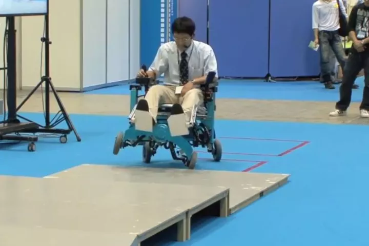 The Chiba Institute of Technology robotic wheelchair in action