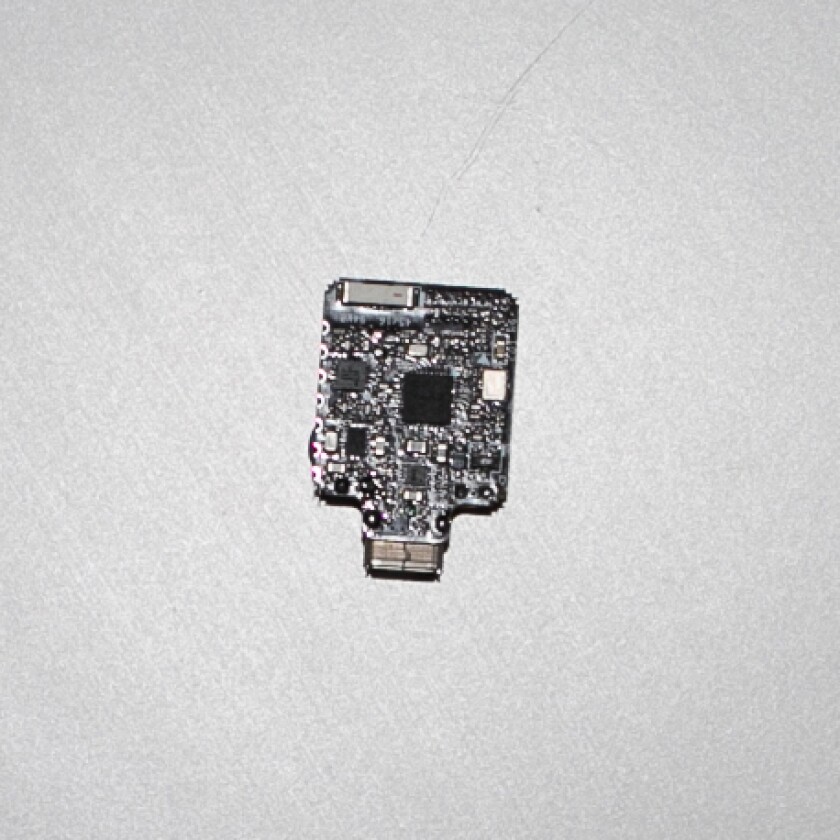 Close-up of the technology that is used in the sensor. Babitz says the company has a "huge responsibility" at this stage to create trustworthy products