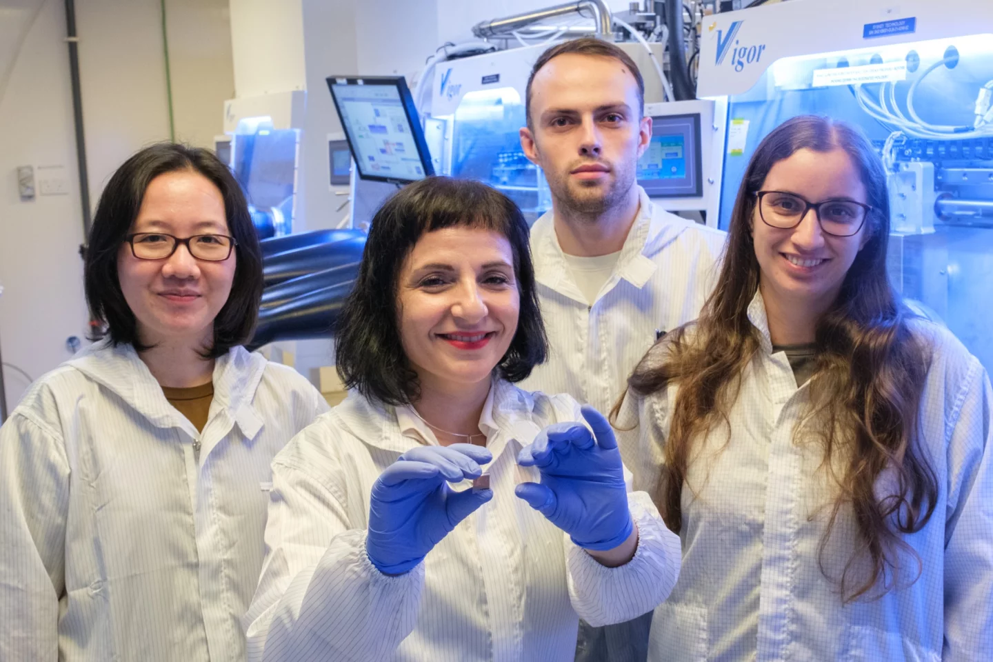 From left to right: NTU Science People, Drs. Herlina A. Dewi; Doc. Prof. Annalisa Bruno; Sayin Edoardo Albanese; glass. Daniela De Luca