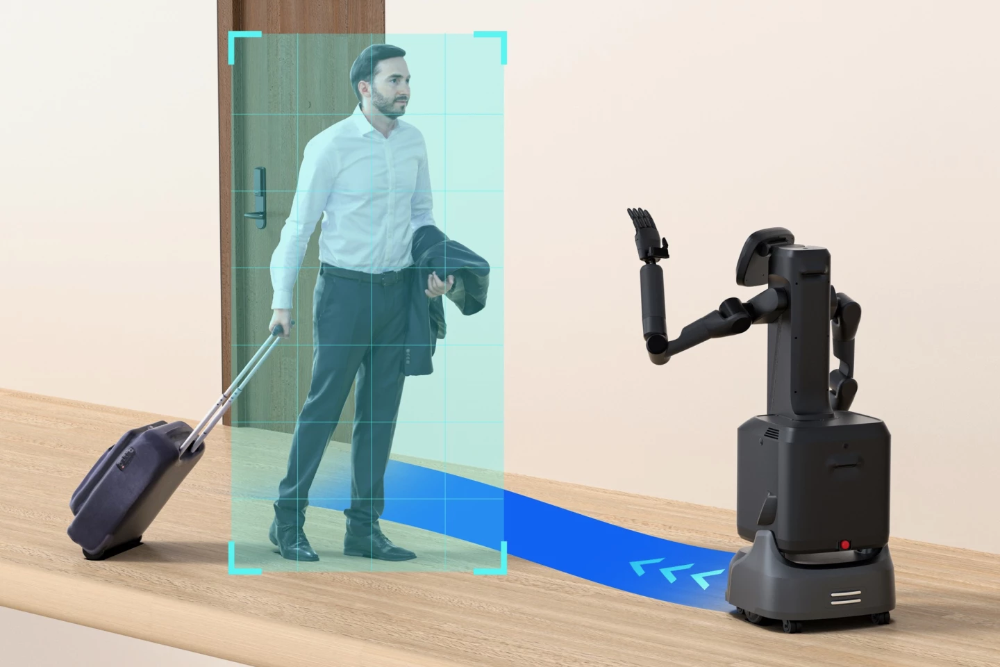 O sistema VSLAM do robô ajuda a evitar obstáculos