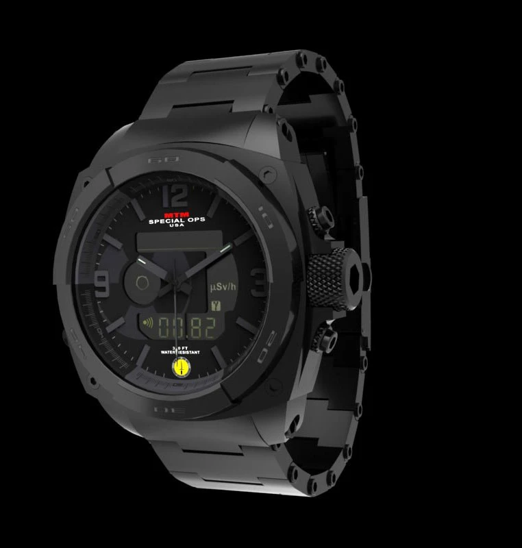 The MTM Special Ops RAD watch is aimed at "radiation related professionals and radiologic technologists"