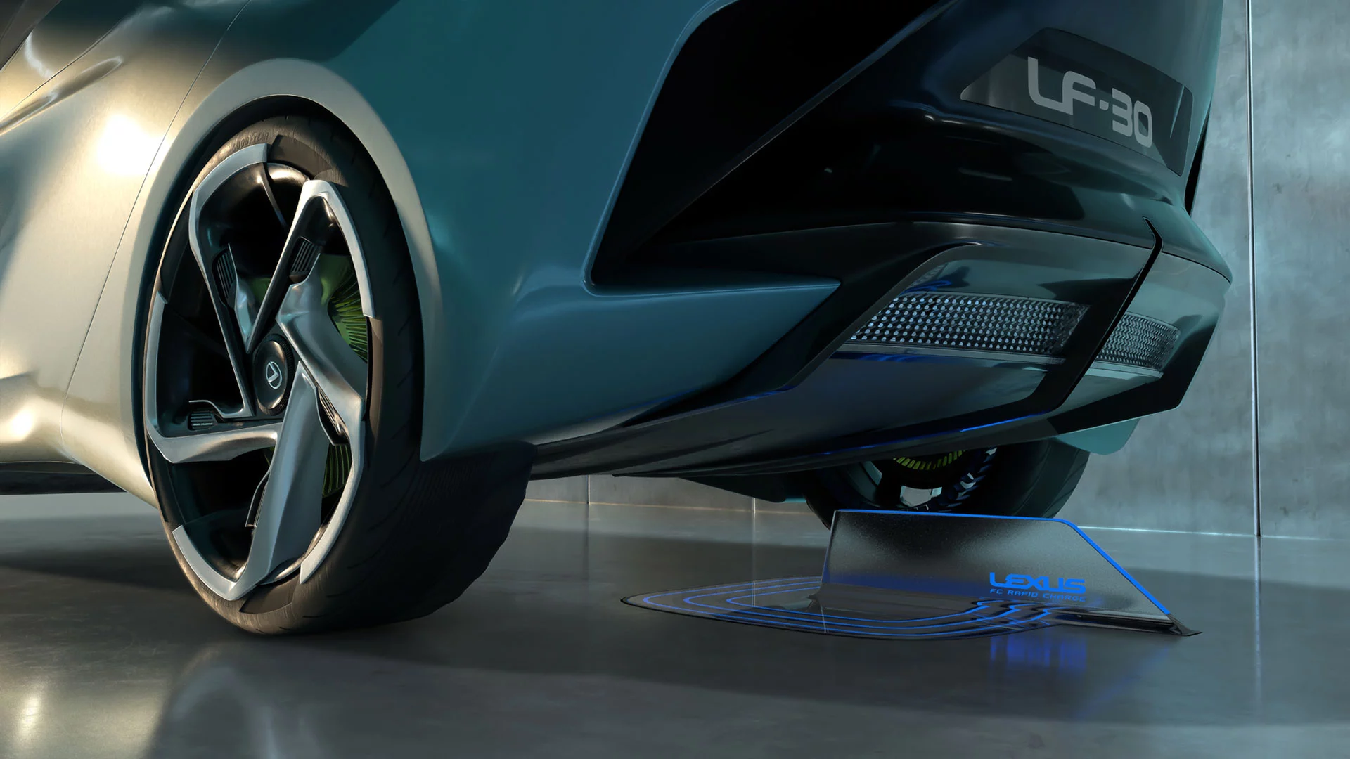The LF-30 charges completely wirelessly