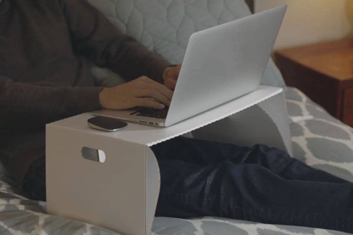 Lapdeck lets you use your laptop in bed while retaining good posture