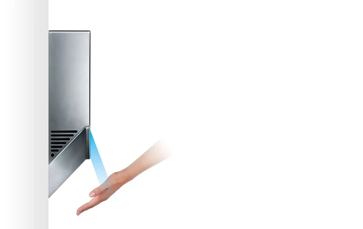The Airblade V is 4 inches deep