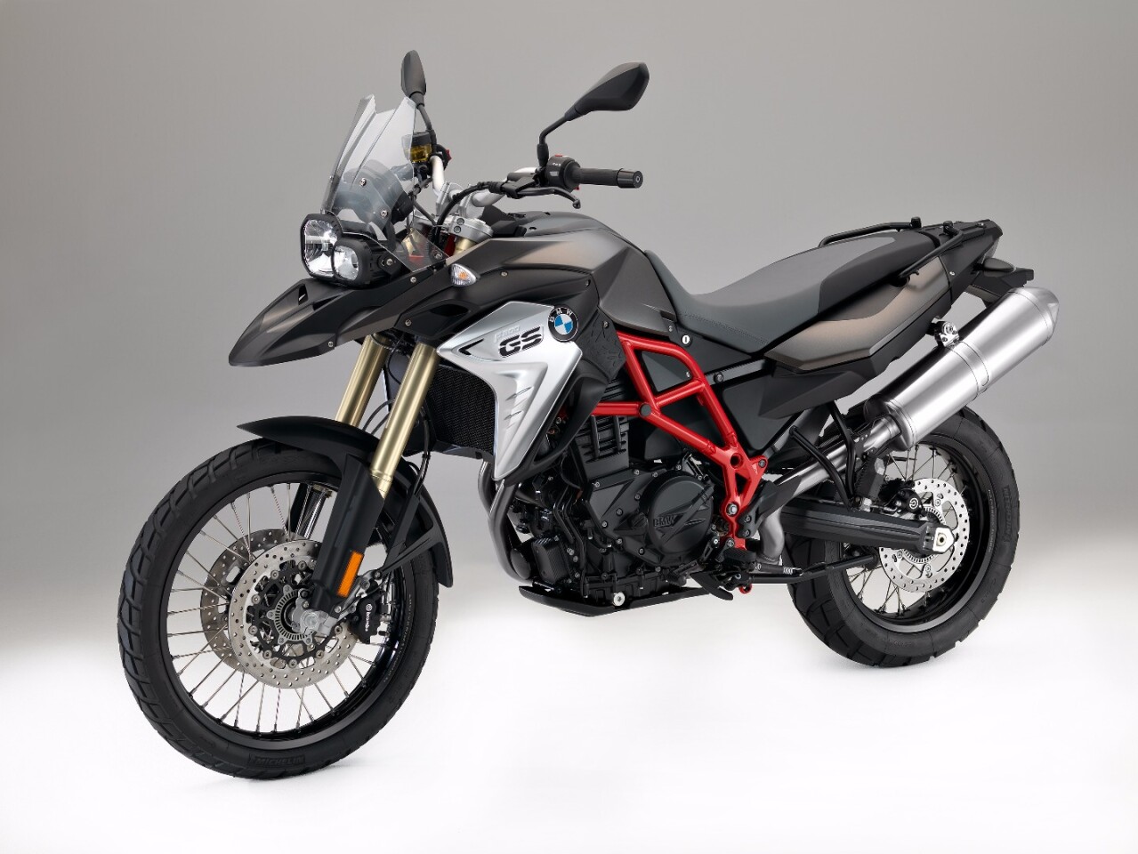 The 2017 BMW F 800 GS in Ostra Grey metallic matt color