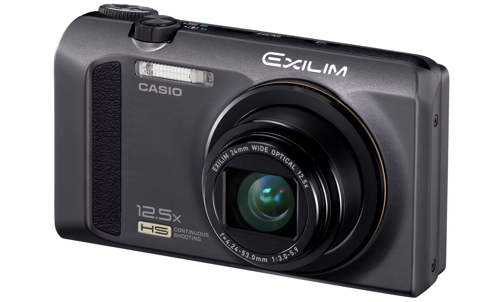 The Casio Exilim EX-ZR200 is capable of capturing an action-freezing 30 frames per second (for a maximum of 30 images) at 16 megapixels