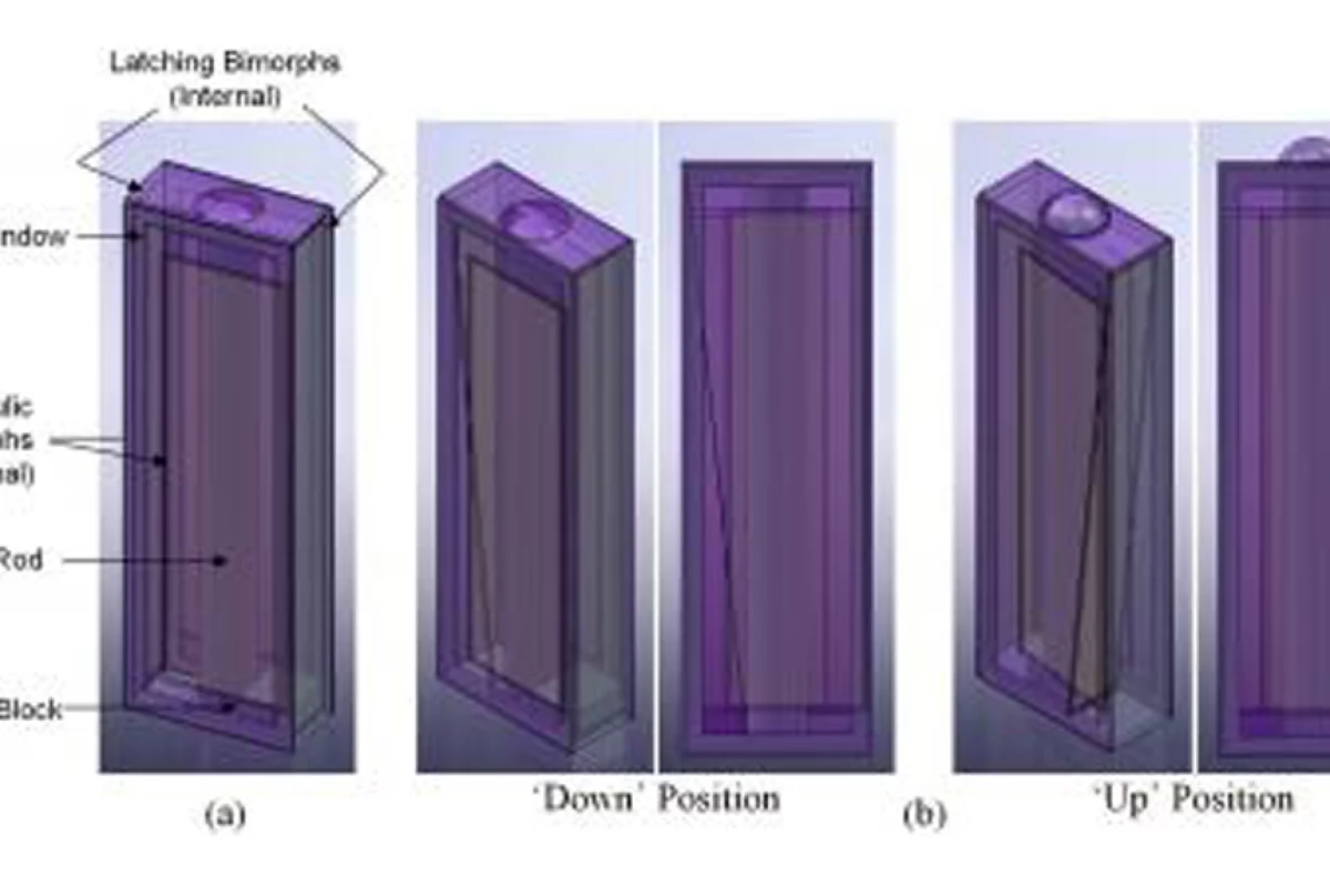 The hydraulic and latching mechanism concept could allow the development of a full-page, refreshable Braille display system