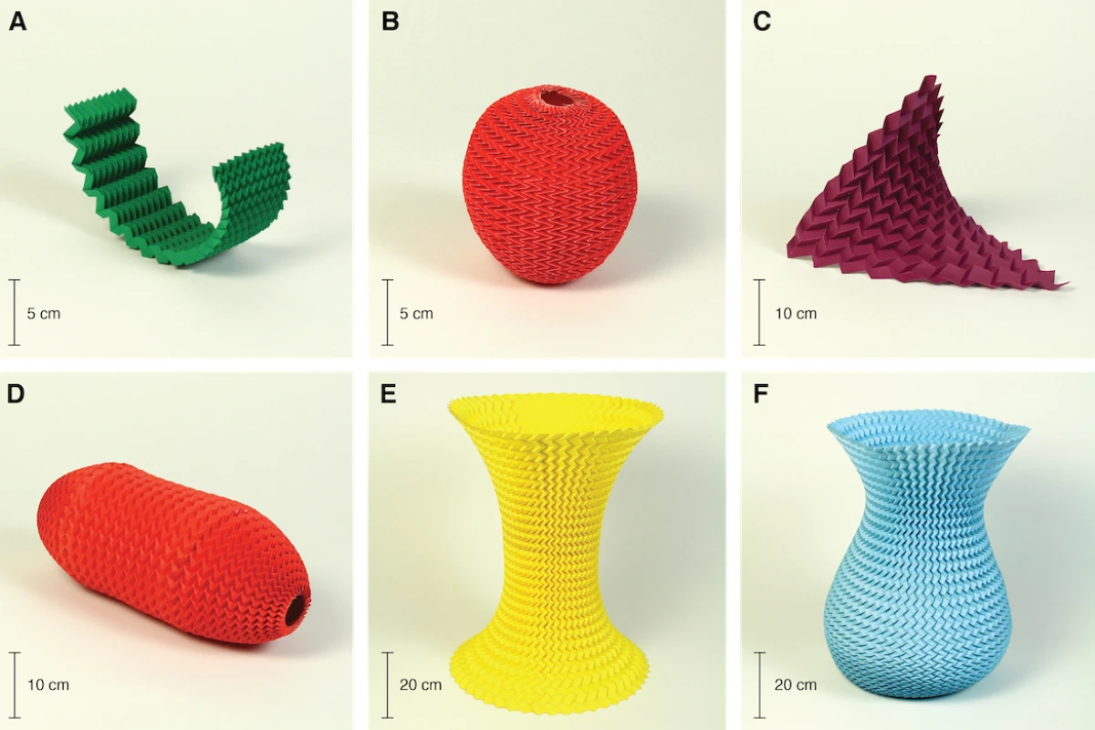 The Miura-ori fold can be used to create a variety of objects
