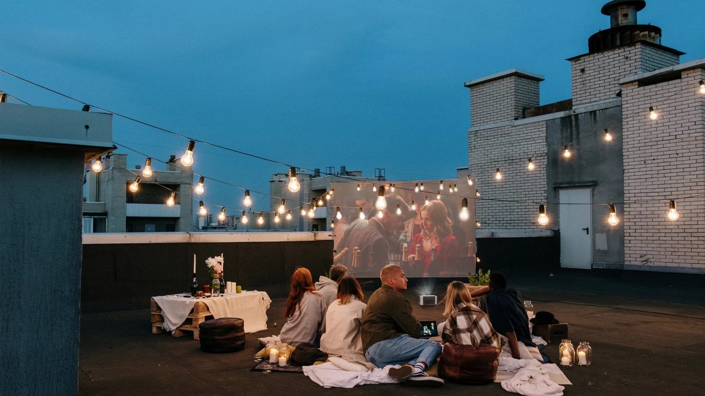 The Dangbei Neo smart projector's light source puts out 540 ISO lumens, meaning it's best suited to dimmed living room lighting or after-dark outdoor use