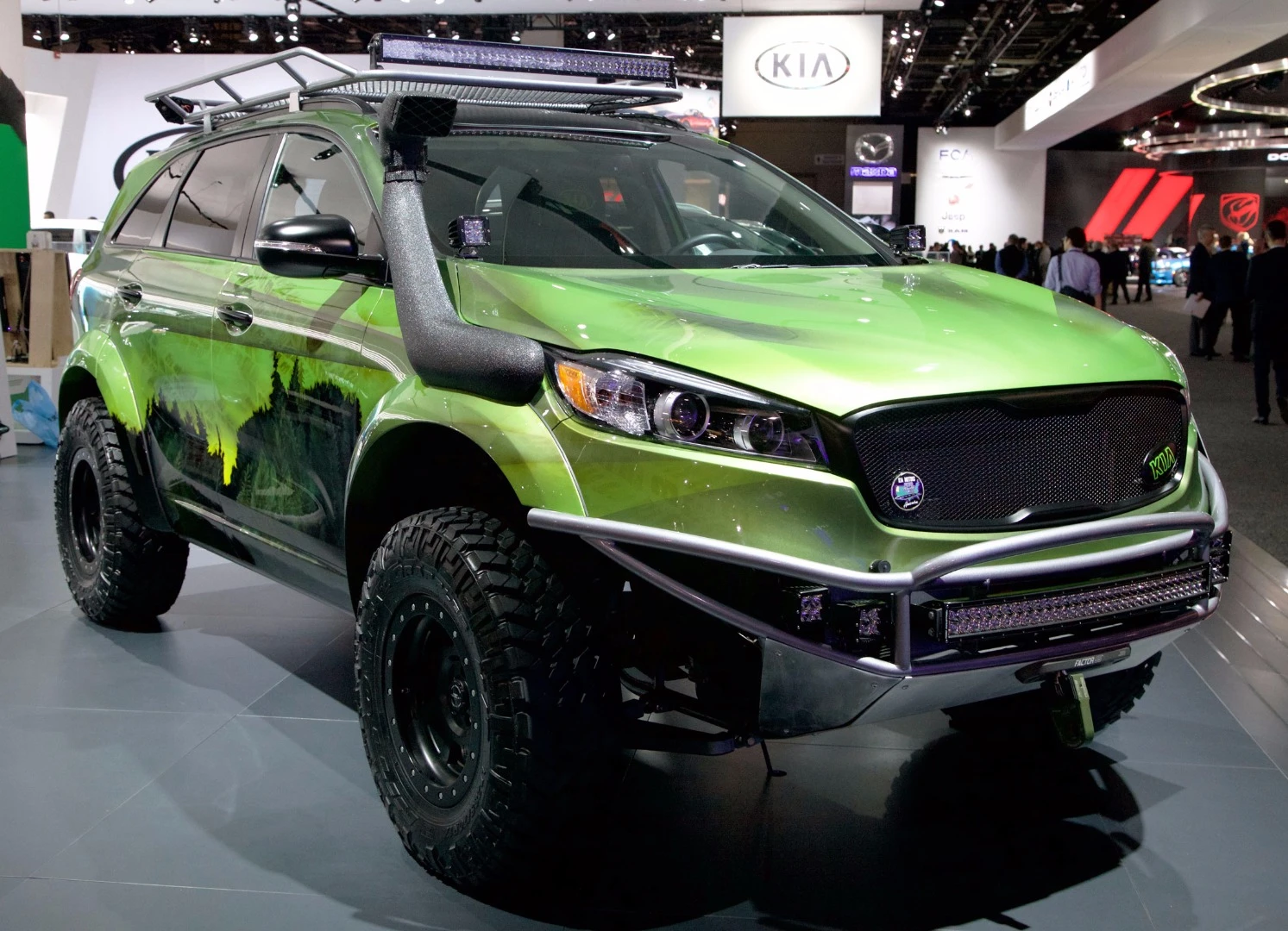 The concept's exterior additions are all bolted on, but the paintjob is intricate and detailed