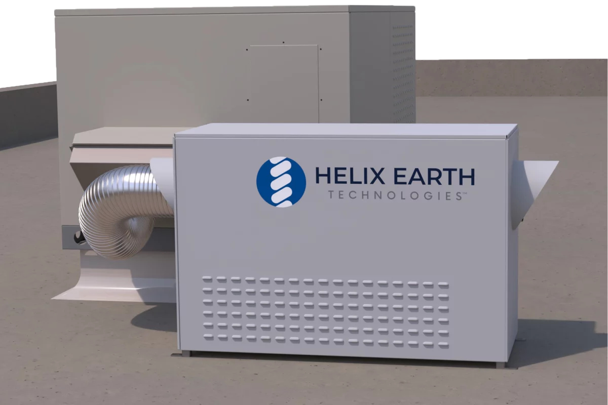 The Helix Micra system can be retrofitted to existing commercial AC systems