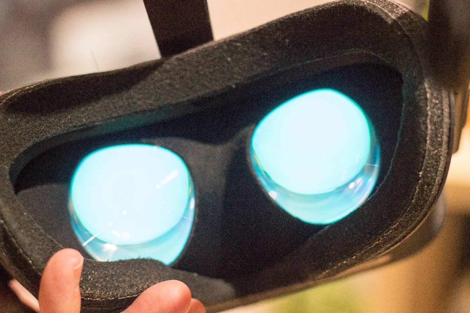 The long-term goal is to turn these into "magic glasses" with real-world resolution, real-world field of view and incognito looks (loooooong term)