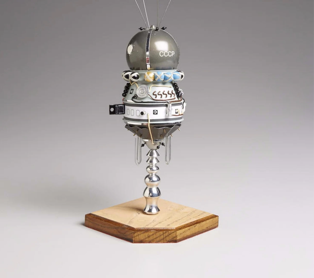 A 1:41 scale model of the Zenit-2 Soviet spy satellite