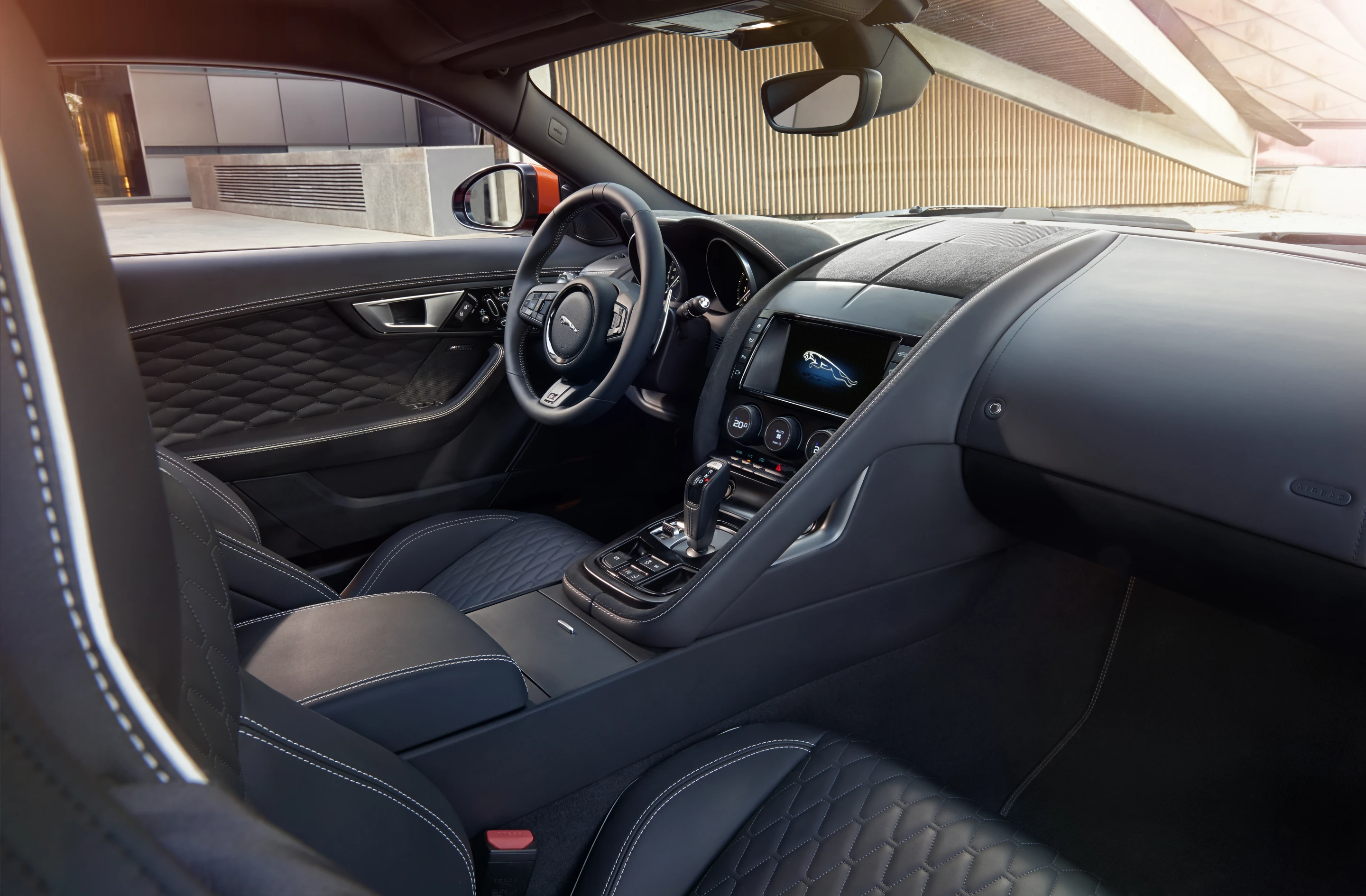 The Jaguar F-Type SVR coupe interior