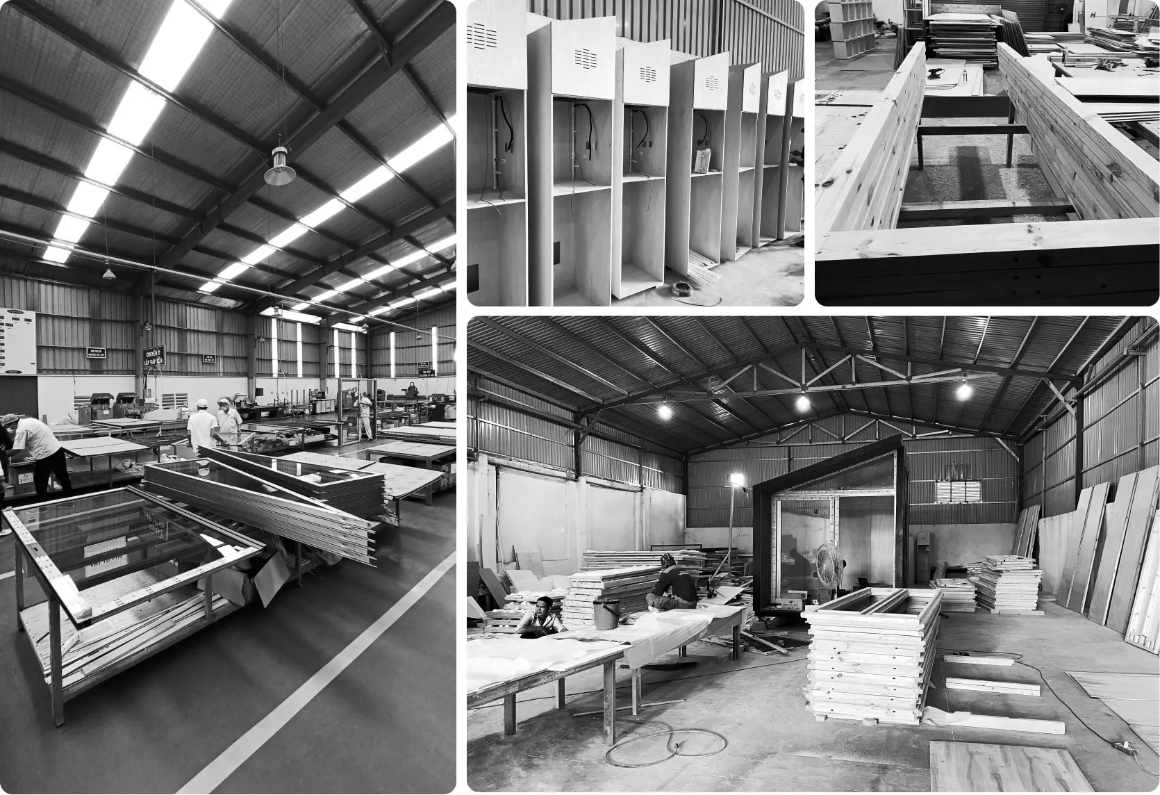 The Pod is made up of a series of prefabricated elements, including a timber frame, plywood panels, foam insulation, bitumen, composite wood façade, glass windows, and aluminum/glass sliding doors