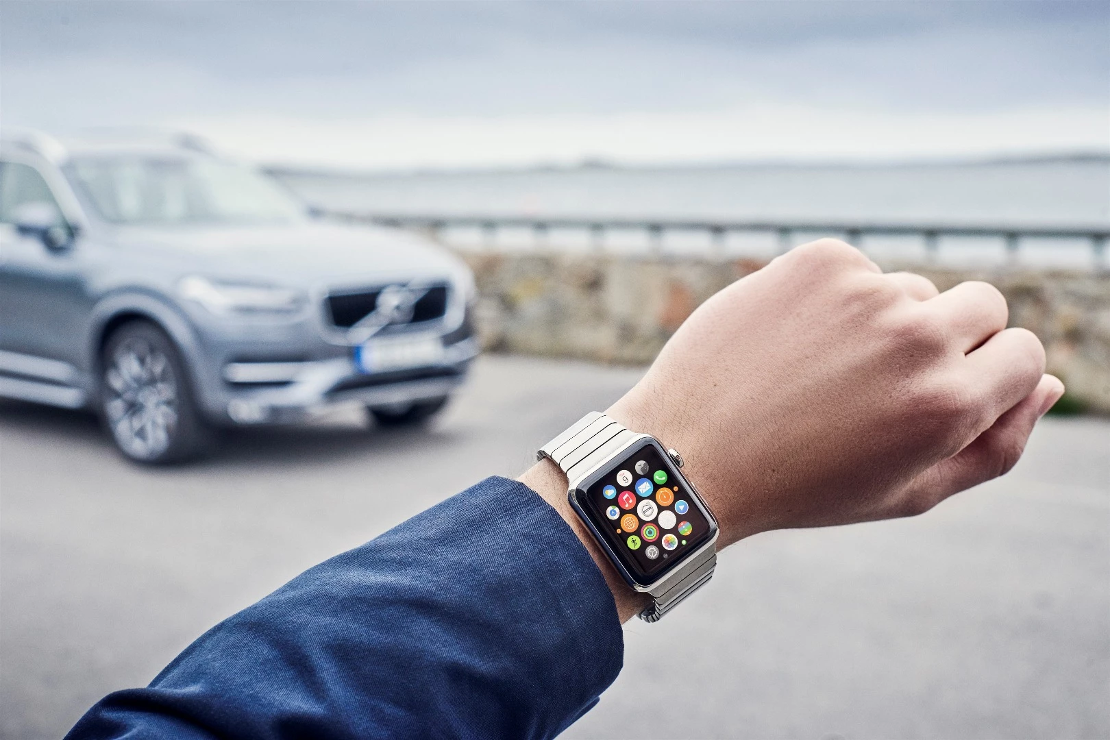 Volvo has joined VW and BMW in offering an app for wearables such as Apple Watch and Android Wear