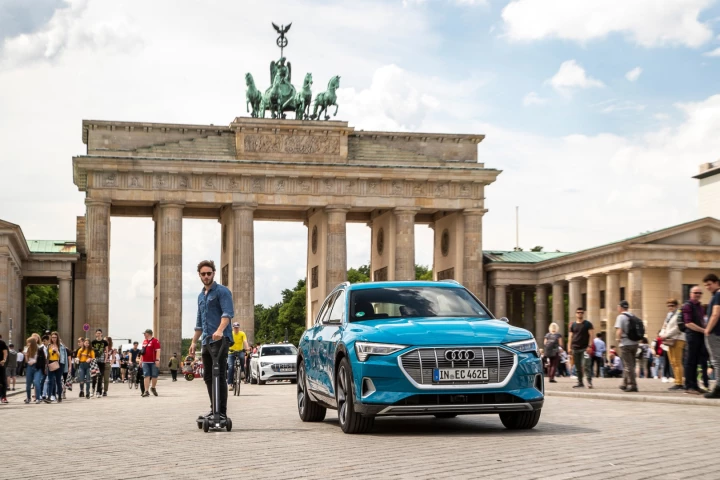 The Audi e-tron Scooter is due to go into production by the end of 2020