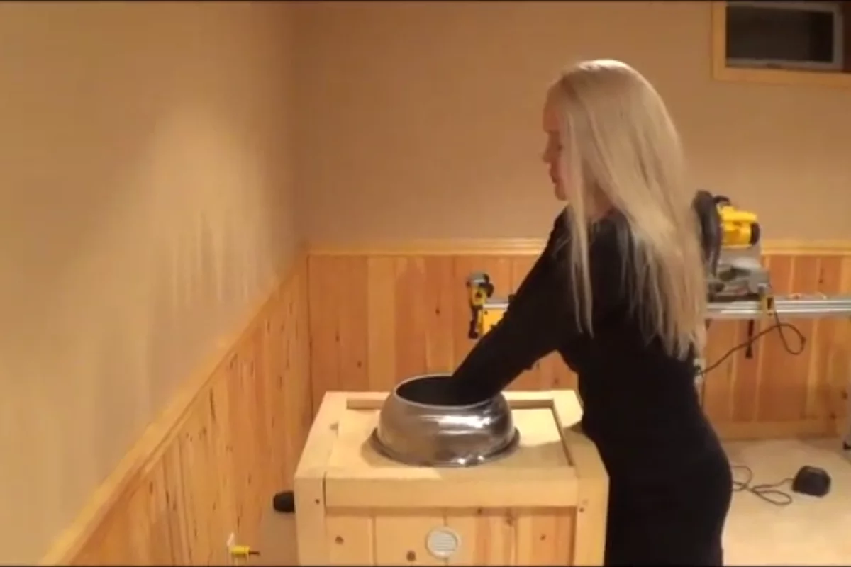 The Robo-Washer in action