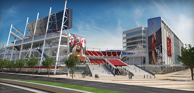 The Levi's Stadium provides 40 Gb/s of Wi-Fi capacity