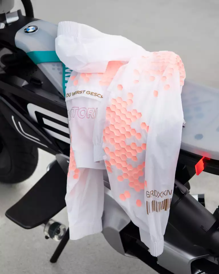 Matched-style jackets have also been made to go with the Concept CE-02 electric moto