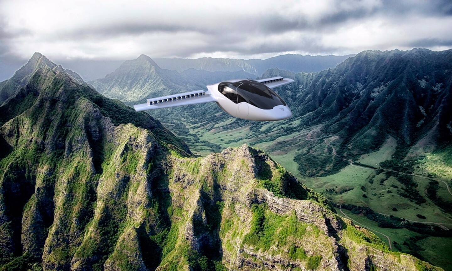 The Lilium Jet has a claimed cruising distance of 500 km (300 miles) on a single charge
