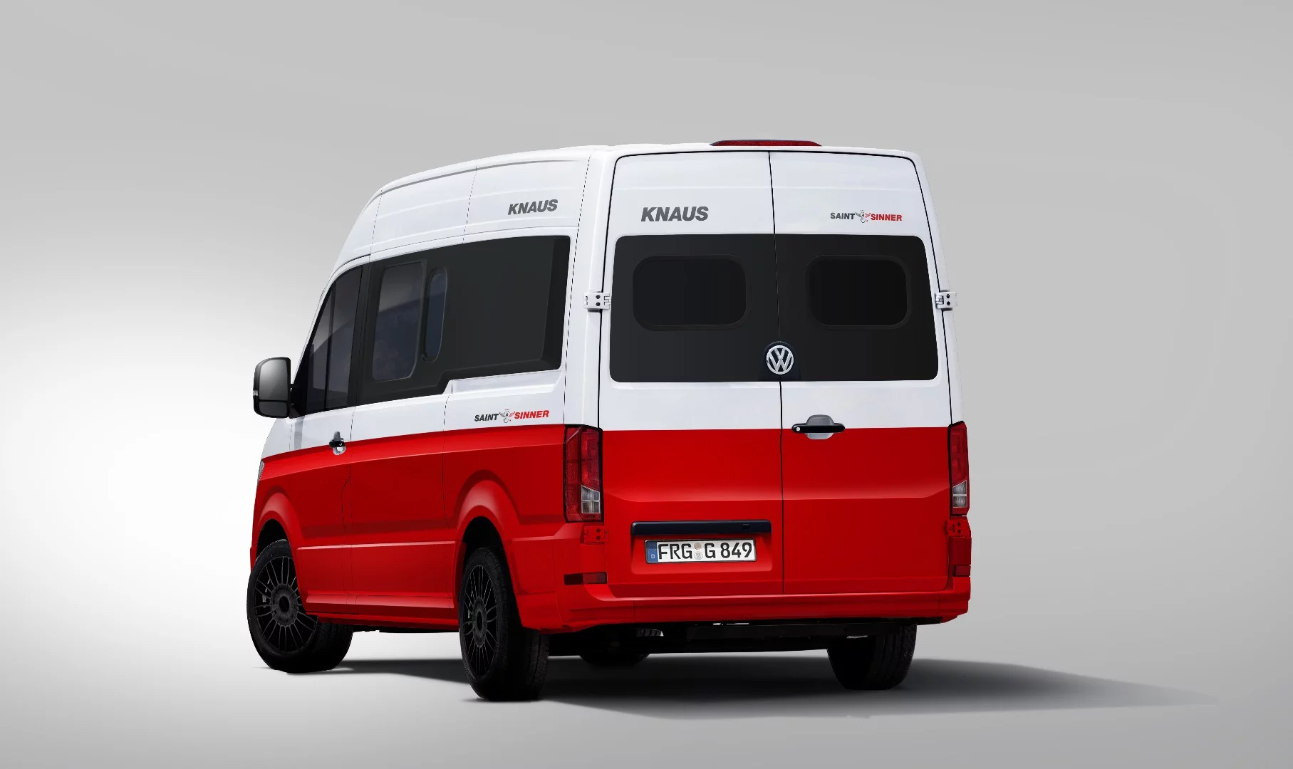 The Saint & Sinner features a bold red/white paint scheme, along with special badging