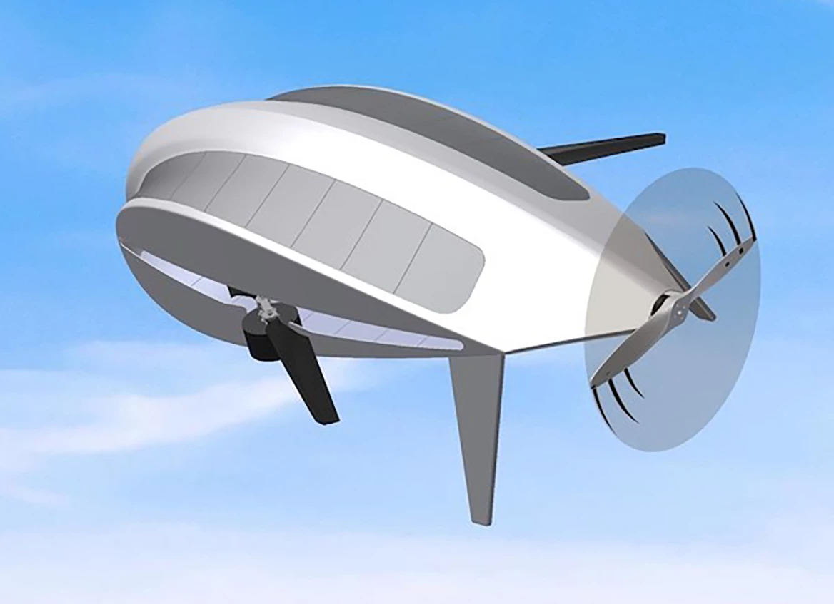 In high-speed flight, the wings are swept back into a low-drag configuration