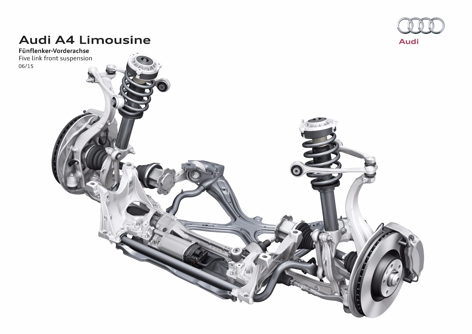 The A4 has a new suspension system