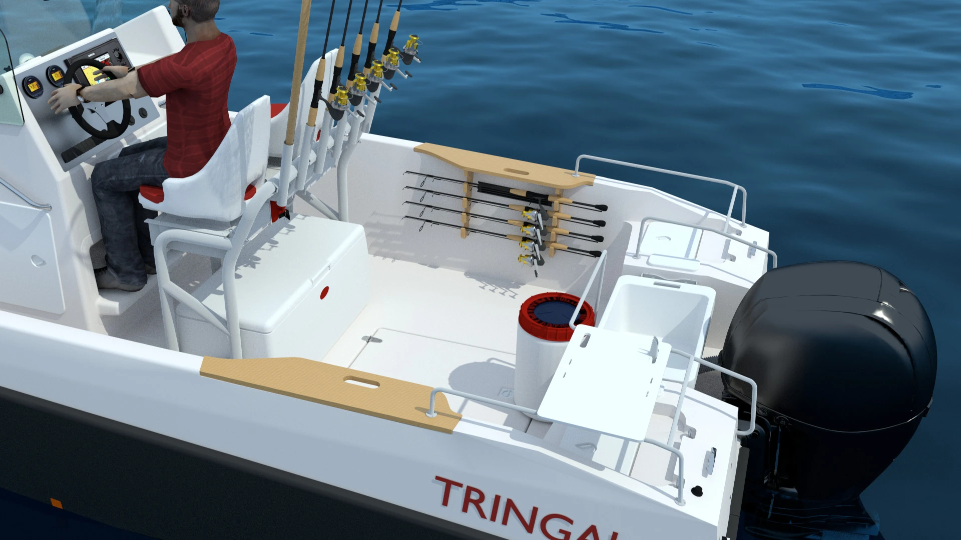 Tringaboat plans to offer a variety of equipment, including a full fishing boat package