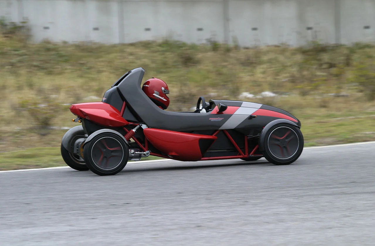 The Tajima Motor Corporation's EV Mini Sport - an electric vehicle that looks more at home on the race track than on suburban streets
