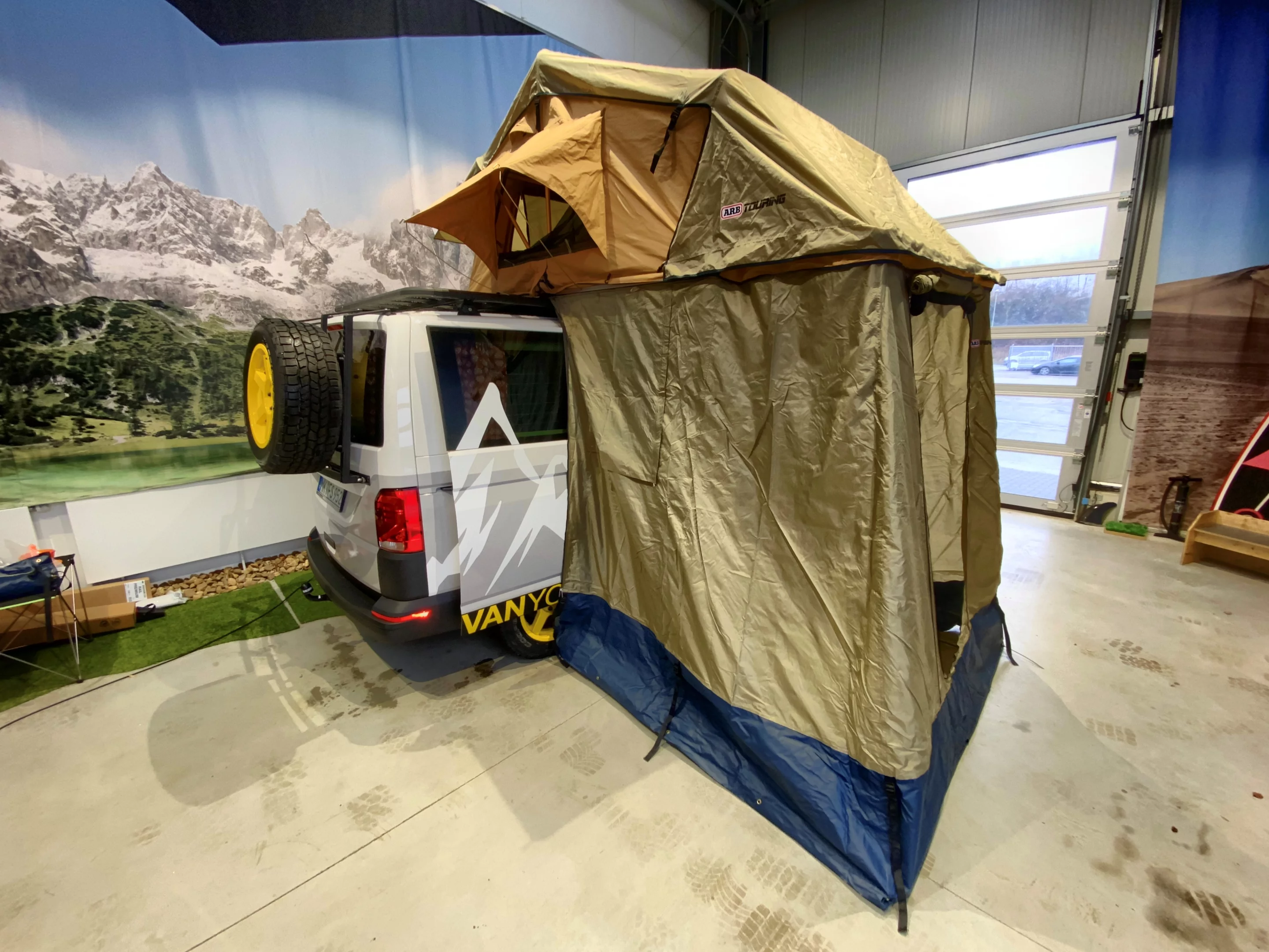 The available roof tent is another way of adding extra sleeping space