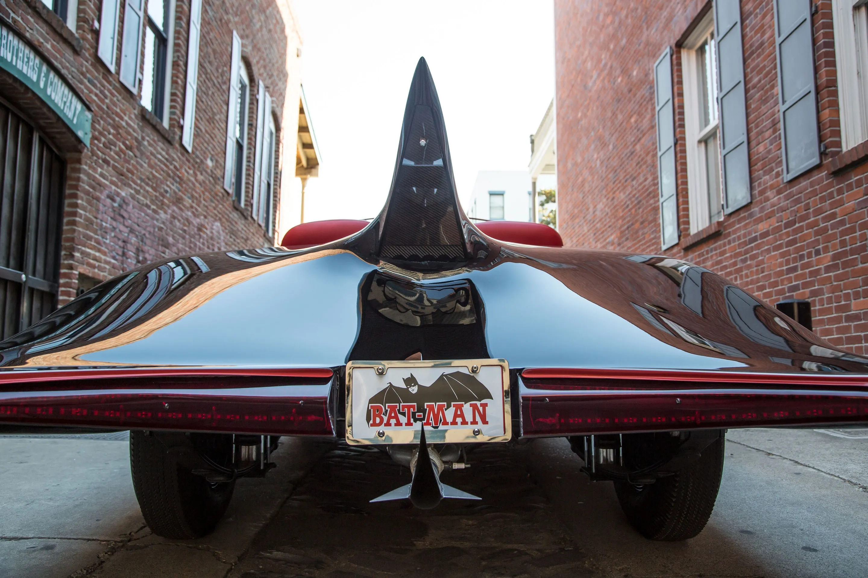 Rear details of the 1963 Batmobile