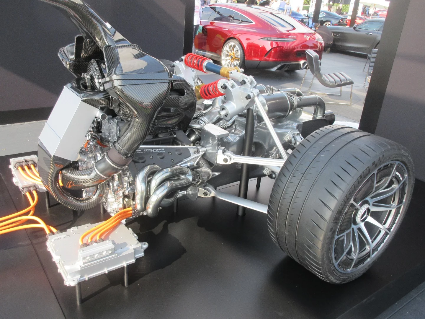 A closer look at the rear end of the Mercedes-AMG Project One hypercar