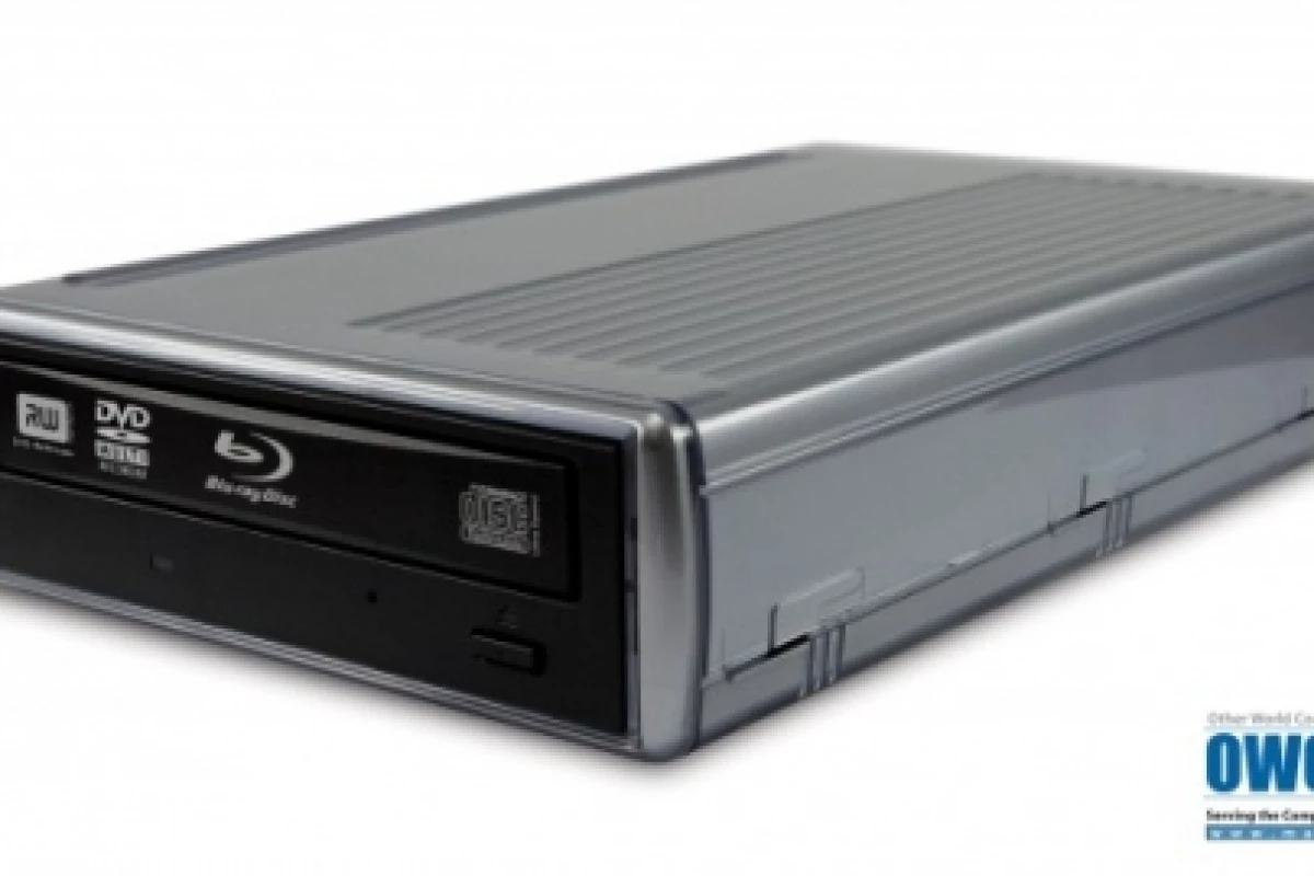 The OWC Mercury Pro "quad interface" 8x Blue-ray external drive.