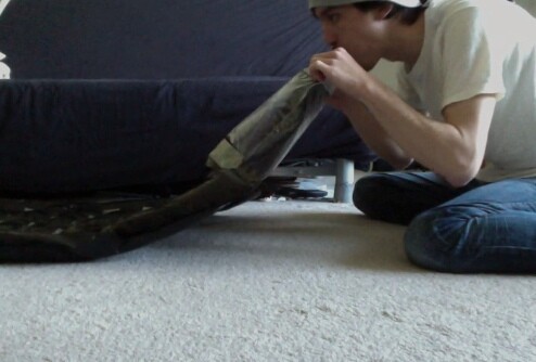 Ryan Frayne testing an early Windcatcher prototype