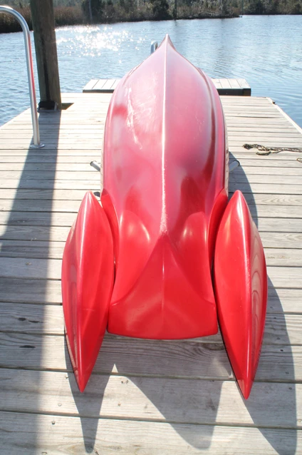 The underside of the XS-1