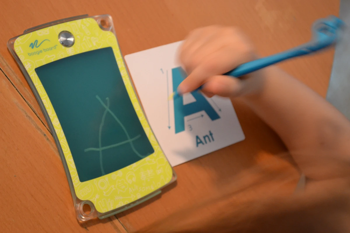 The new Boogie Board Jot 4.5 features a translucent screen for young learners