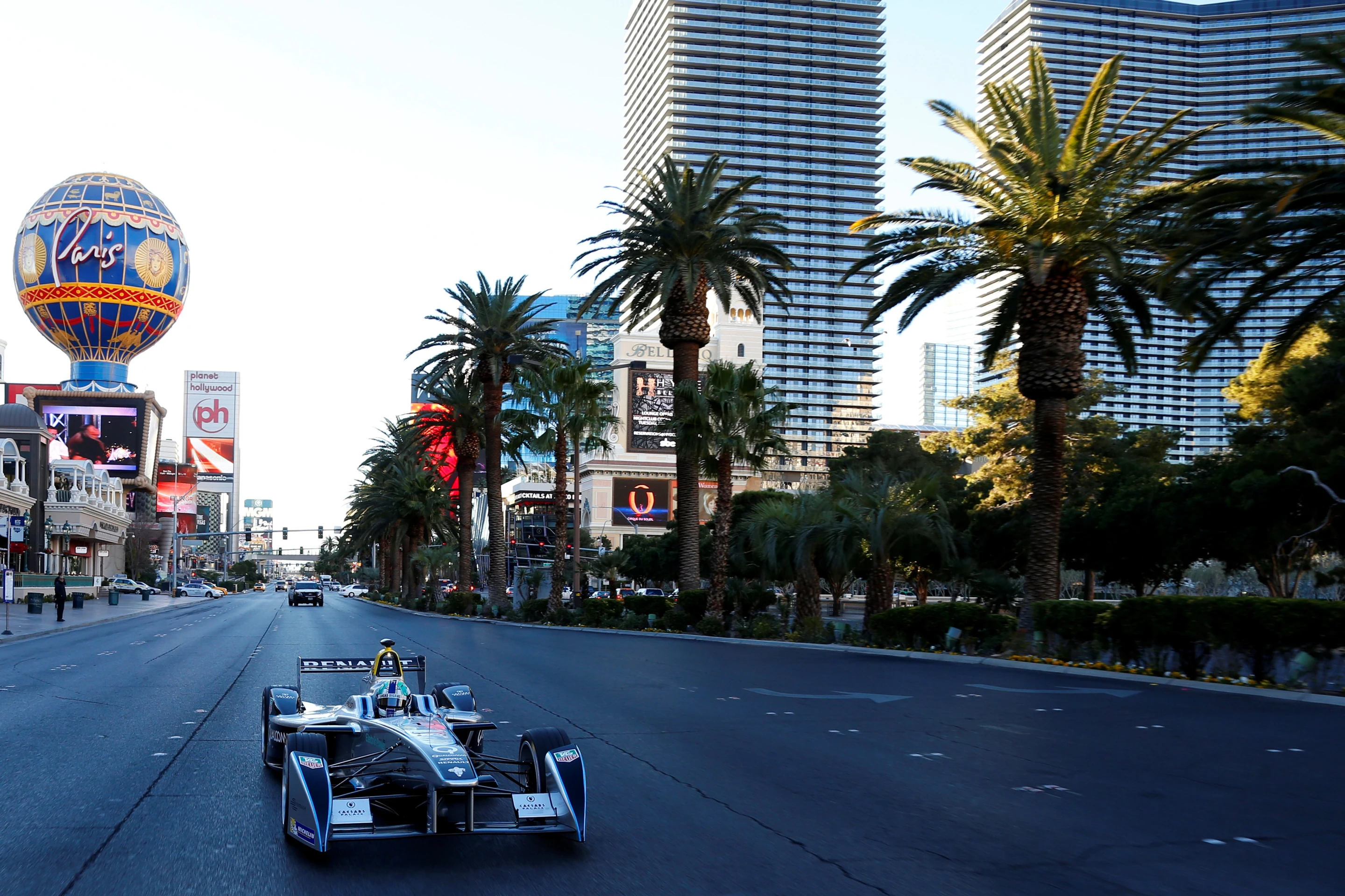 The demonstration was timed to coincide with CES